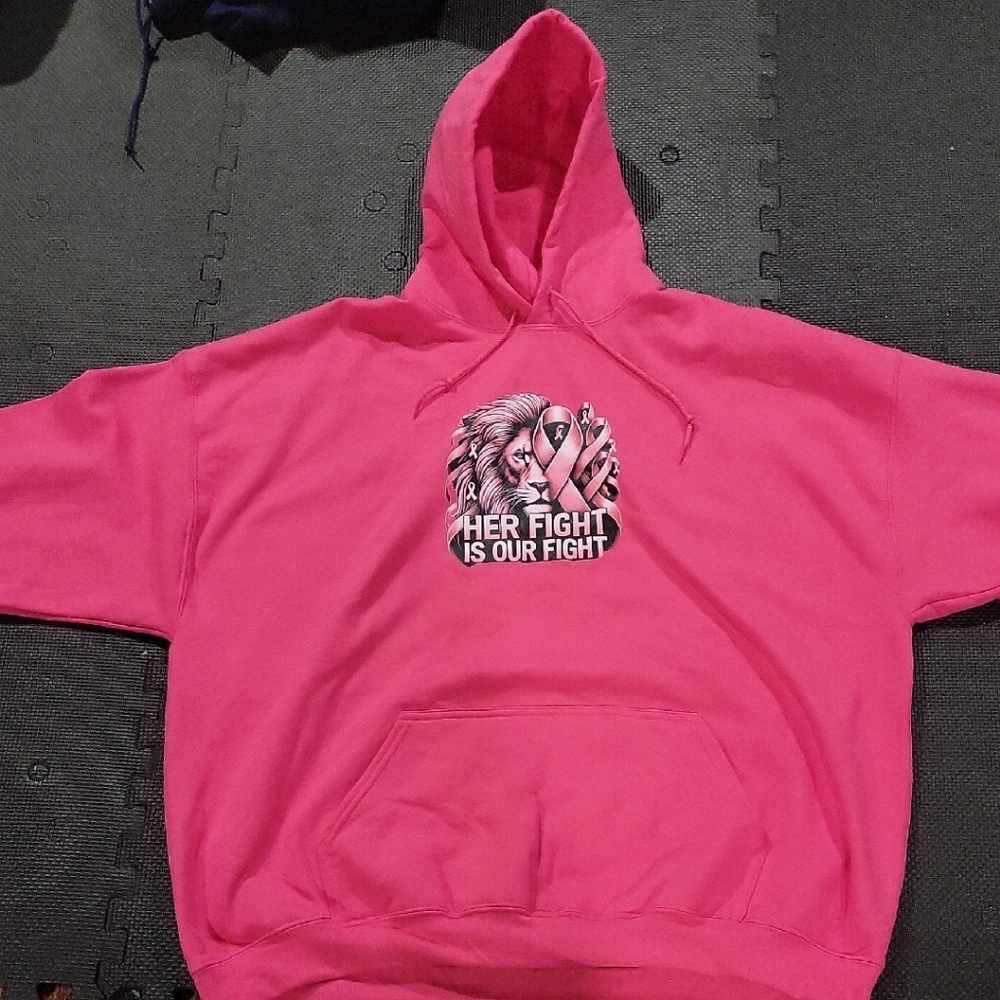 Women's Pink Hoodie with Graphic Design